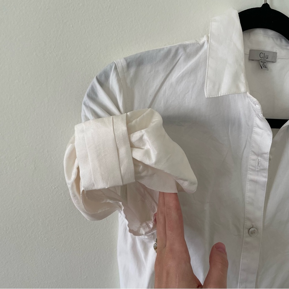 Clu shirtdress White collared Dress - Picture 2 of 6